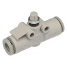 SMC AS Series In-Line Type Flow Controller Tube, 6mm Tube Inlet/Outlet, M Thread, 0.1-1 MPa Operating Pressure AS1002F-06