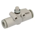 SMC AS Series In-Line Type Flow Controller Tube, 6mm Tube Inlet/Outlet, M Thread, 0.1-1 MPa Operating Pressure AS1002F-06