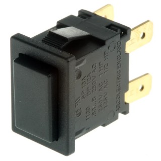 Arcolectric (Bulgin) Ltd 8300 Series Miniature Push Button Switch, Latching, Panel Mount, 12.9 mm Cutout, DPDT H8350ABAAAB