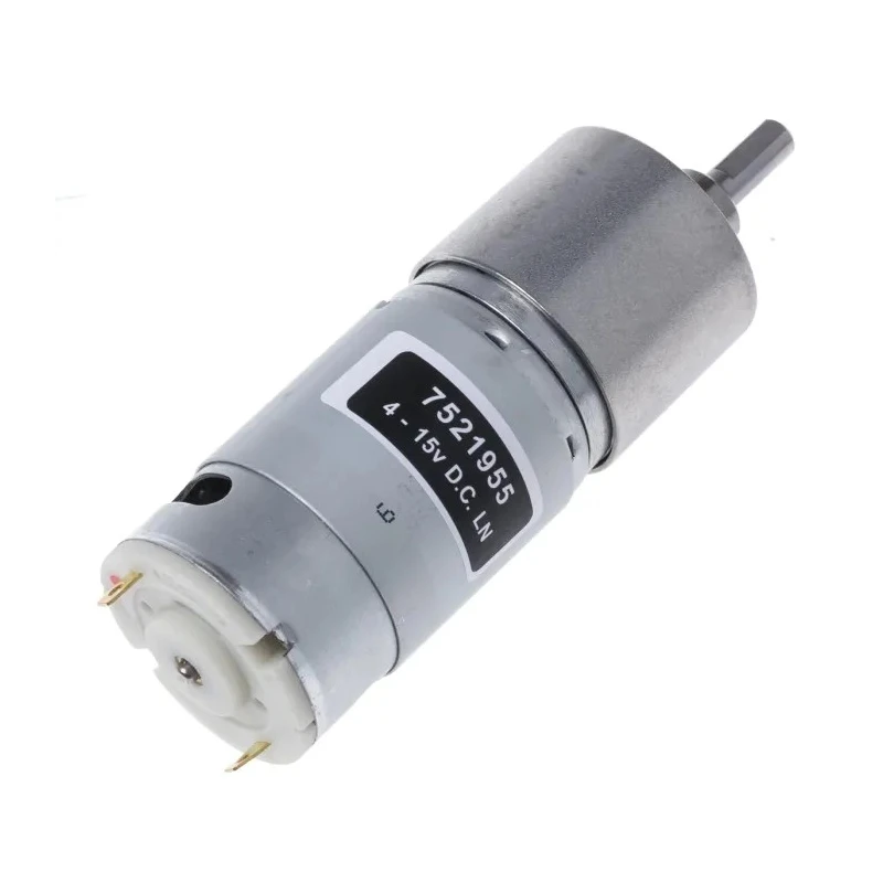 RS PRO Geared DC Motor, 11 W, 15V DC, 4.5 V DC, 206 g.cm Torque, 5216 RPM, 6 mm Shaft Diameter 752-1955