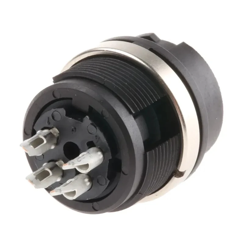 binder Miniature Circular Connector 4 Contacts Panel Mount Female Plug IP40 678 Series 99-0612-00-04