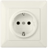 Siemens Plug Socket 1 Gang 16A White Flush Mount Type F Plastic DELTA Series 5UB1582