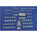 Bott Steel Wall Panel Tool Holder Kit 80-Piece Assorted Perfo Mounted Hook Kit 14031416