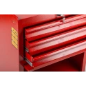 RS PRO Heavy Duty 3 Drawer Wheeled Steel Roller Cabinet with Central Locking, 450mm x 630mm x 830mm 753-1573