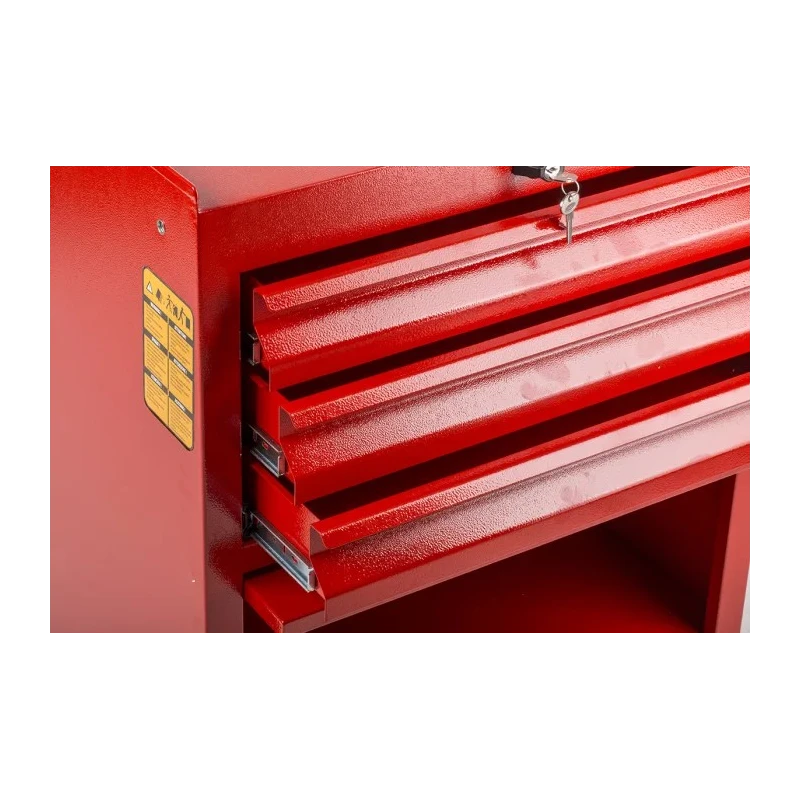 RS PRO Heavy Duty 3 Drawer Wheeled Steel Roller Cabinet with Central Locking, 450mm x 630mm x 830mm 753-1573