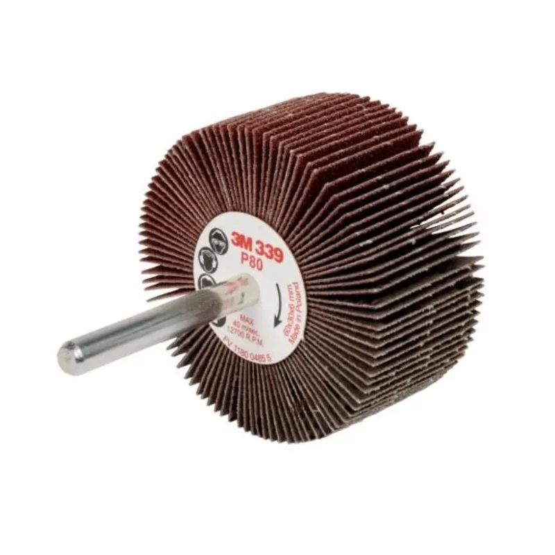 3M Aluminium Oxide Abrasive Flap Wheel 60 mm Diameter 30 mm Face Width P80 Grit FC110075783
