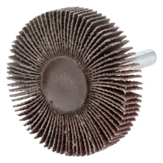 3M Aluminium Oxide Flap Wheel 50 mm Diameter, 10 mm Face Width, P60 Grit, 6 mm Shank FC110075635