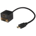 RS PRO HDMI Cable Male DVI-D Dual Link HDMI to Male DVI-D Black 768-4150