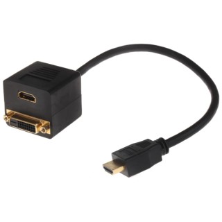 RS PRO HDMI Cable Male DVI-D Dual Link HDMI to Male DVI-D Black 768-4150