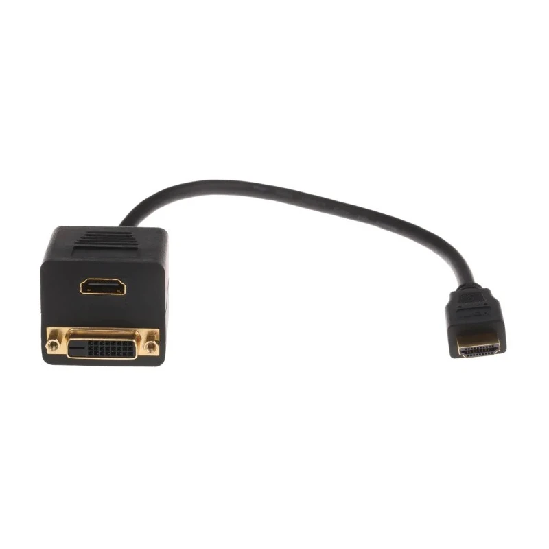 RS PRO HDMI Cable Male DVI-D Dual Link HDMI to Male DVI-D Black 768-4150