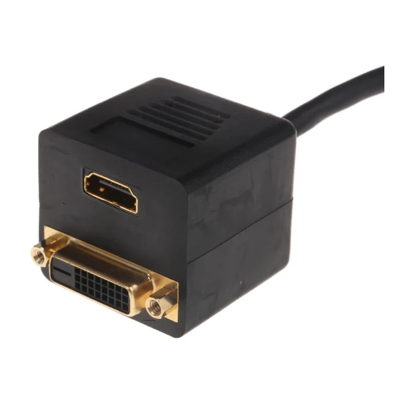 RS PRO HDMI Cable Male DVI-D Dual Link HDMI to Male DVI-D Black 768-4150