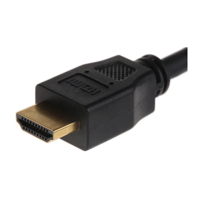 RS PRO HDMI Cable Male DVI-D Dual Link HDMI to Male DVI-D Black 768-4150