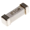 Littelfuse Non-Resettable Fast Acting Fuse 30A 125V AC Ceramic Body Silver Plated Brass Terminals 0456030.ER