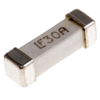 Littelfuse Non-Resettable Fast Acting Fuse 30A 125V AC Ceramic Body Silver Plated Brass Terminals 0456030.ER