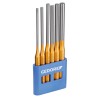 Gedore 6-Piece Long Pattern Punch Set, Chrome-Molybdenum-Vanadium Steel, 175mm Overall Length 119L