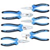 Gedore 6-Piece Steel Multipurpose Plier Set with Plastic Handle Case RZB1-2