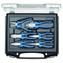 Gedore 6-Piece Steel Multipurpose Plier Set with Plastic Handle Case RZB1-2