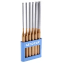 Gedore 6-Piece Long Pattern Punch Set, Chrome-Molybdenum-Vanadium Steel, 175mm Overall Length 119L