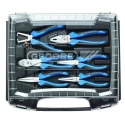 Gedore 6-Piece Steel Multipurpose Plier Set with Plastic Handle Case RZB1-2