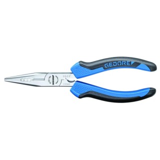 Gedore Long Nose Plier 180mm Overall Length Copper Steel Stainless Steel Aluminium 8133-180 JC