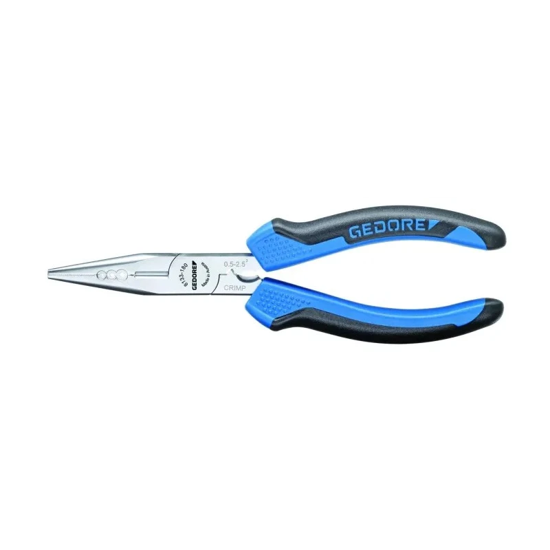 Gedore Long Nose Plier 180mm Overall Length Copper Steel Stainless Steel Aluminium 8133-180 JC