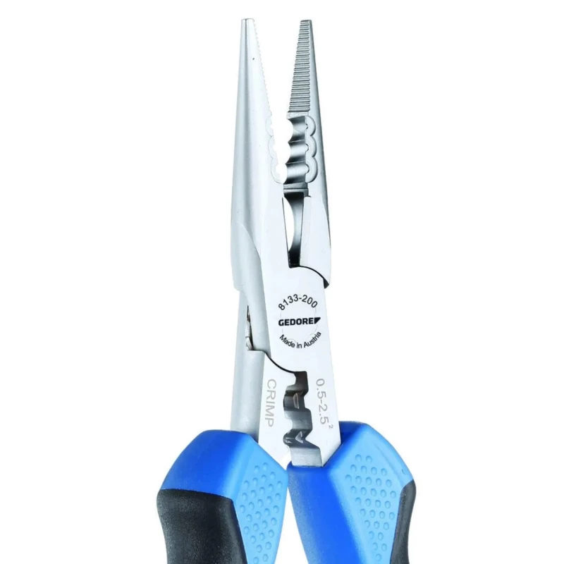 Gedore Long Nose Plier 180mm Overall Length Copper Steel Stainless Steel Aluminium 8133-180 JC