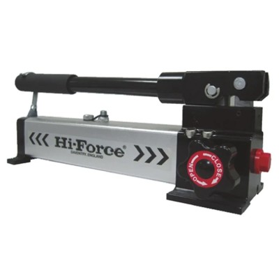 Hi-Force Hydraulic Hand Pump 0.5 L Hand Pump Aluminum Body Rubber Handle, 700 bar HP211