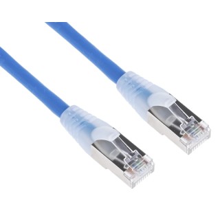 RS PRO Shielded Low Smoke Zero Halogen Cat6a Ethernet Cable RJ45 Male to RJ45 Male 2m Cat6a