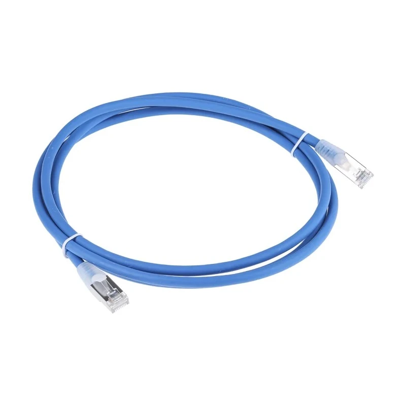 RS PRO Shielded Low Smoke Zero Halogen Cat6a Ethernet Cable RJ45 Male to RJ45 Male 2m Cat6a