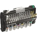 Wera 1/4 in Hex Phillips, Pozidriv, Slotted, Torx Ratchet Bit Set 170mm Length 05073220001