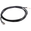 RS PRO Shielded S/FTP Cat6a Ethernet Cable RJ45 Male to RJ45 Male, 2 m, Black, Low Smoke Zero Halogen, 30V Cat6a