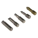 Wera 1/4 in Hex Phillips, Pozidriv, Slotted, Torx Ratchet Bit Set 170mm Length 05073220001