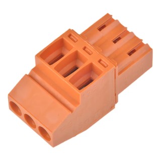 Weidmüller BL Series Pluggable Terminal Block 3-Contact, 3.5 mm Pitch, 1 Row, Screw Connection, 320V, 12A, Orange 1638560000