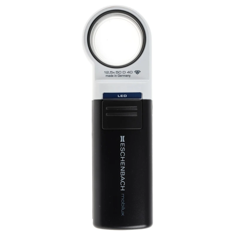 Eschenbach Illuminated Magnifier, 12X Magnification, 35 mm Diameter 151112