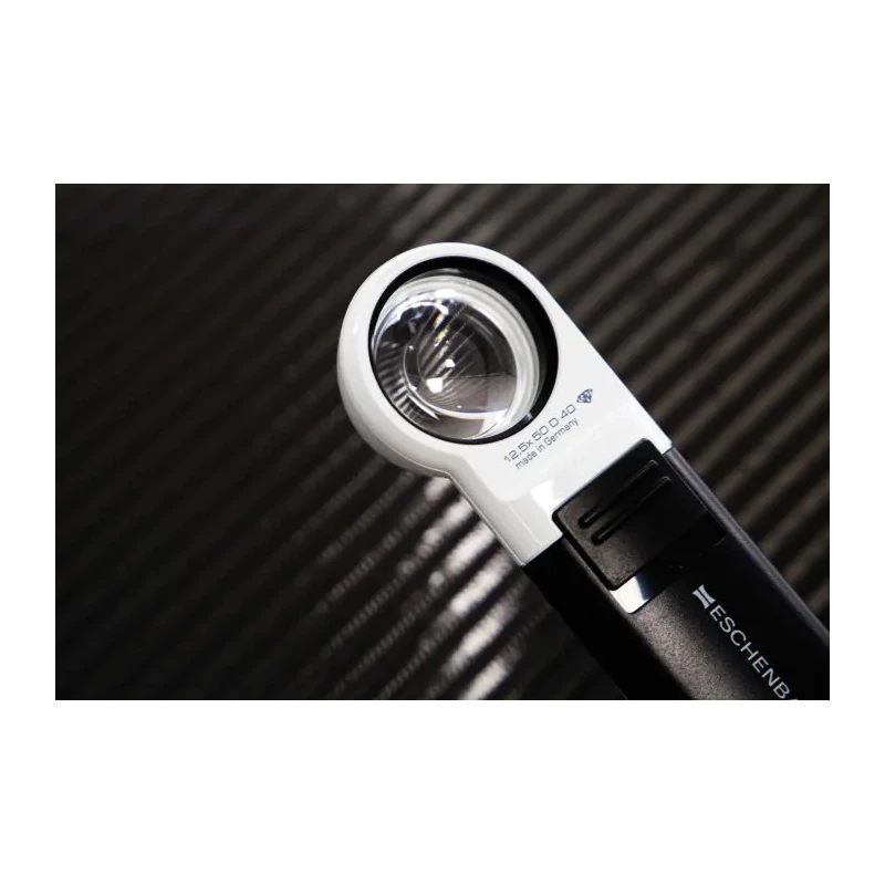 Eschenbach Illuminated Magnifier, 12X Magnification, 35 mm Diameter 151112