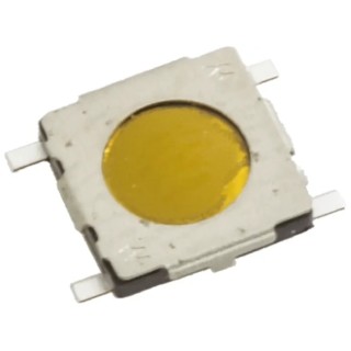 Wurth Elektronik Yellow Tactile Switch SPST 20mA 15V dc Surface Mount 431151008826
