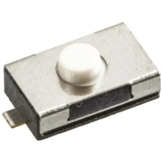 Wurth Elektronik White Tactile Switch SPST 50mA 12 V dc Surface Mount 0.8 mm Actuator 434111025826