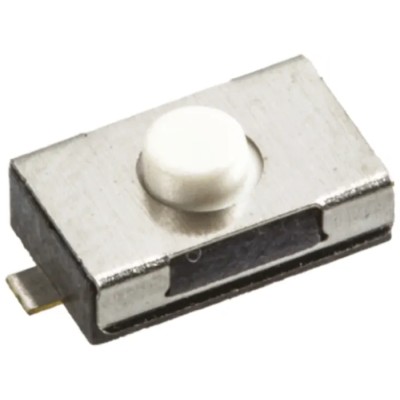 Wurth Elektronik White Tactile Switch SPST 50mA 12 V dc Surface Mount 0.8 mm Actuator 434111025826