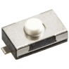 Wurth Elektronik White Tactile Switch SPST 50mA 12 V dc Surface Mount 0.8 mm Actuator 434111025826