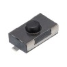 Wurth Elektronik Black Tactile Switch, SPST Momentary 50mA 12 V dc, Surface Mount, 0.8mm Actuator Length 434121025816