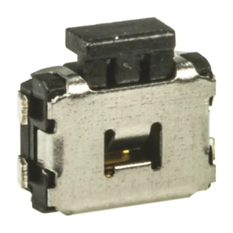 Wurth Elektronik Black Tactile Switch SPST 50mA 12V DC Surface Mount 2.6mm Actuator 436333045822