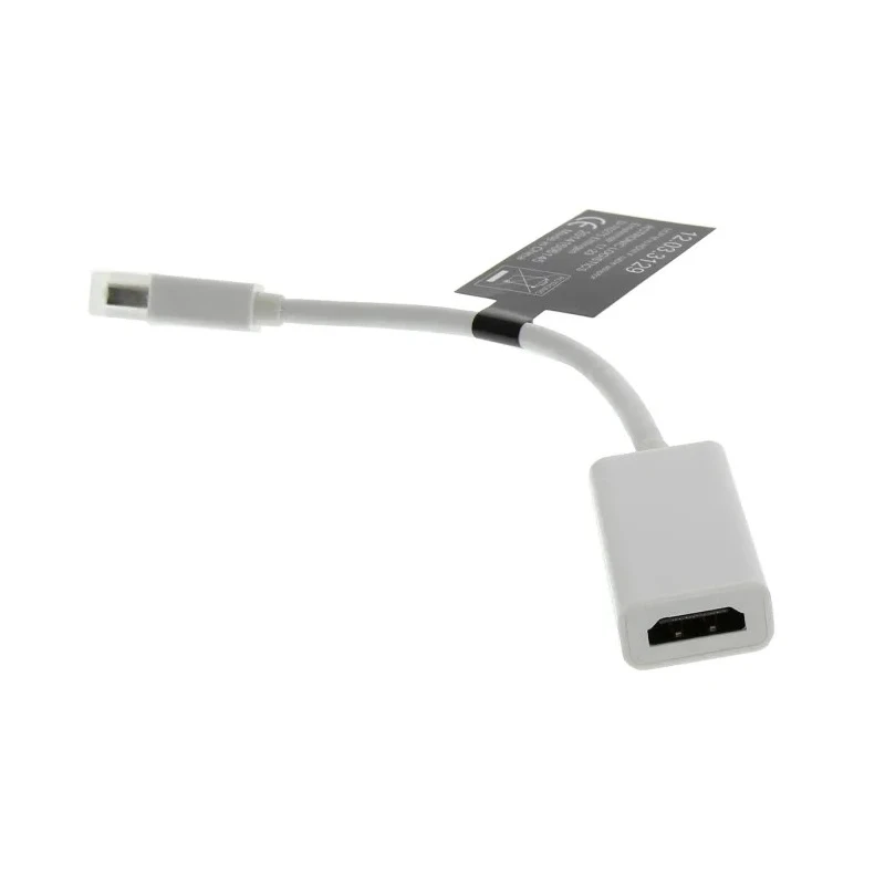 Roline Male Mini DisplayPort to Female HDMI DisplayPort Cable, 100 mm 790-3937