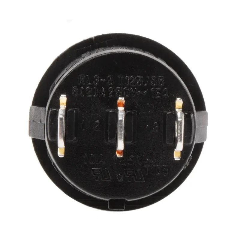 RS PRO SPDT On-Off-On (On)-Off-(On) Round Rocker Switch Panel Mount Nylon Housing 10A 28V DC 250V AC IP66 793-2550