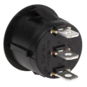 RS PRO SPDT On-Off-On (On)-Off-(On) Round Rocker Switch Panel Mount Nylon Housing 10A 28V DC 250V AC IP66 793-2550