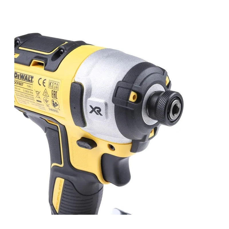 DeWALT Cordless Impact Driver 18V Brushless Motor 290 W Power 205Nm Torque 3300bpm Speed DCF887N-XJ