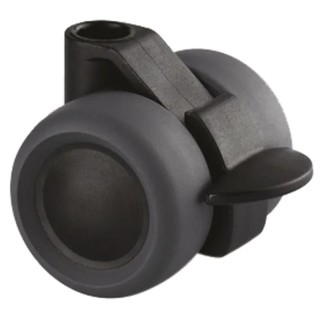 Tente Swivel Castor Wheel 40 kg Load Capacity 40 mm Diameter Thermoplastic Rubber 5925PJI040L51-10 HIGH