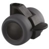 Tente Swivel Castor Wheel 40 kg Load Capacity 40 mm Diameter Thermoplastic Rubber 5925PJI040L51-10 HIGH