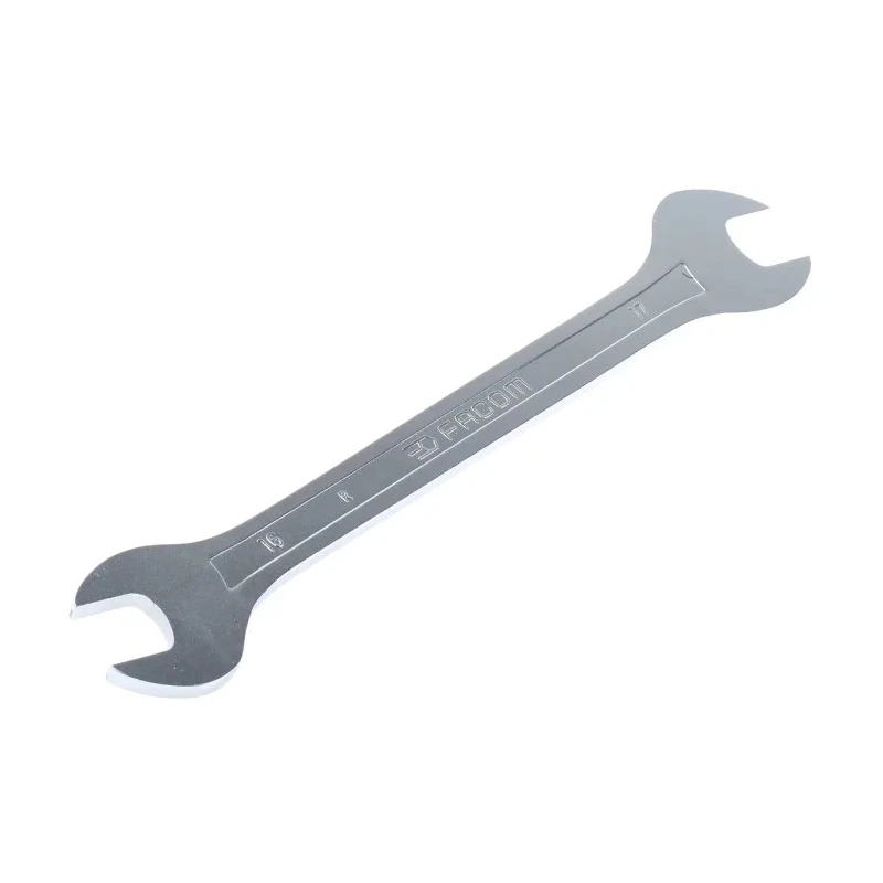 Facom Double Ended Open Spanner Metric Size 16 to 17 mm, Chrome Finish, 250mm Overall Length 31.16X17