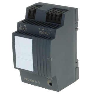 Block PEL 230/12-2 Switch Mode DIN Rail Power Supply 264V AC/DC Input 15.5V DC 2A Output 24W PEL 230/12-2