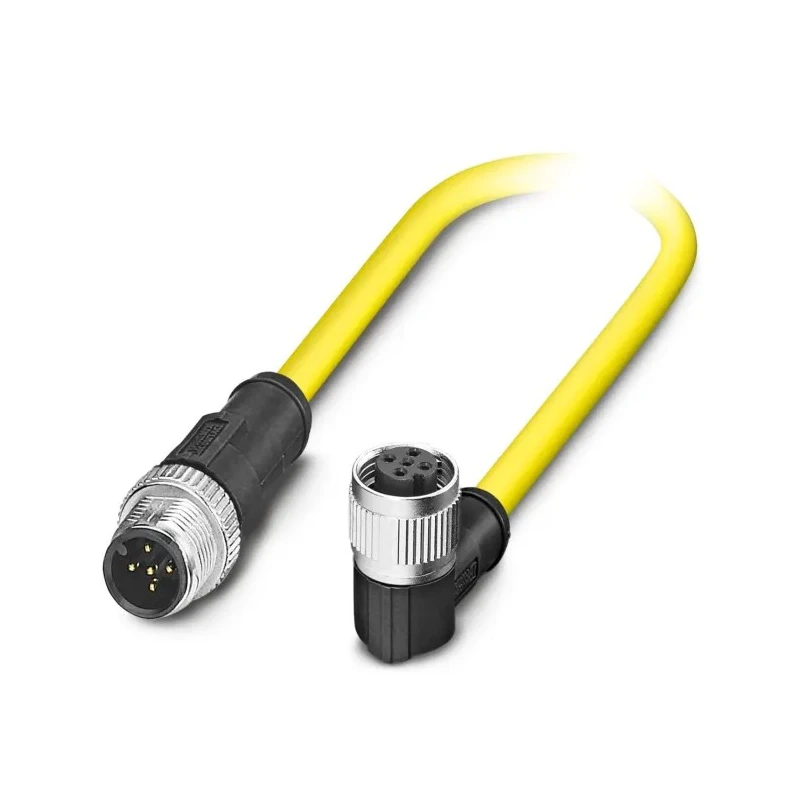 Phoenix Contact Sensor Actuator Cable Male 5 Way Right Angle to Female 5 Way Straight 1.5m 30V 1406155